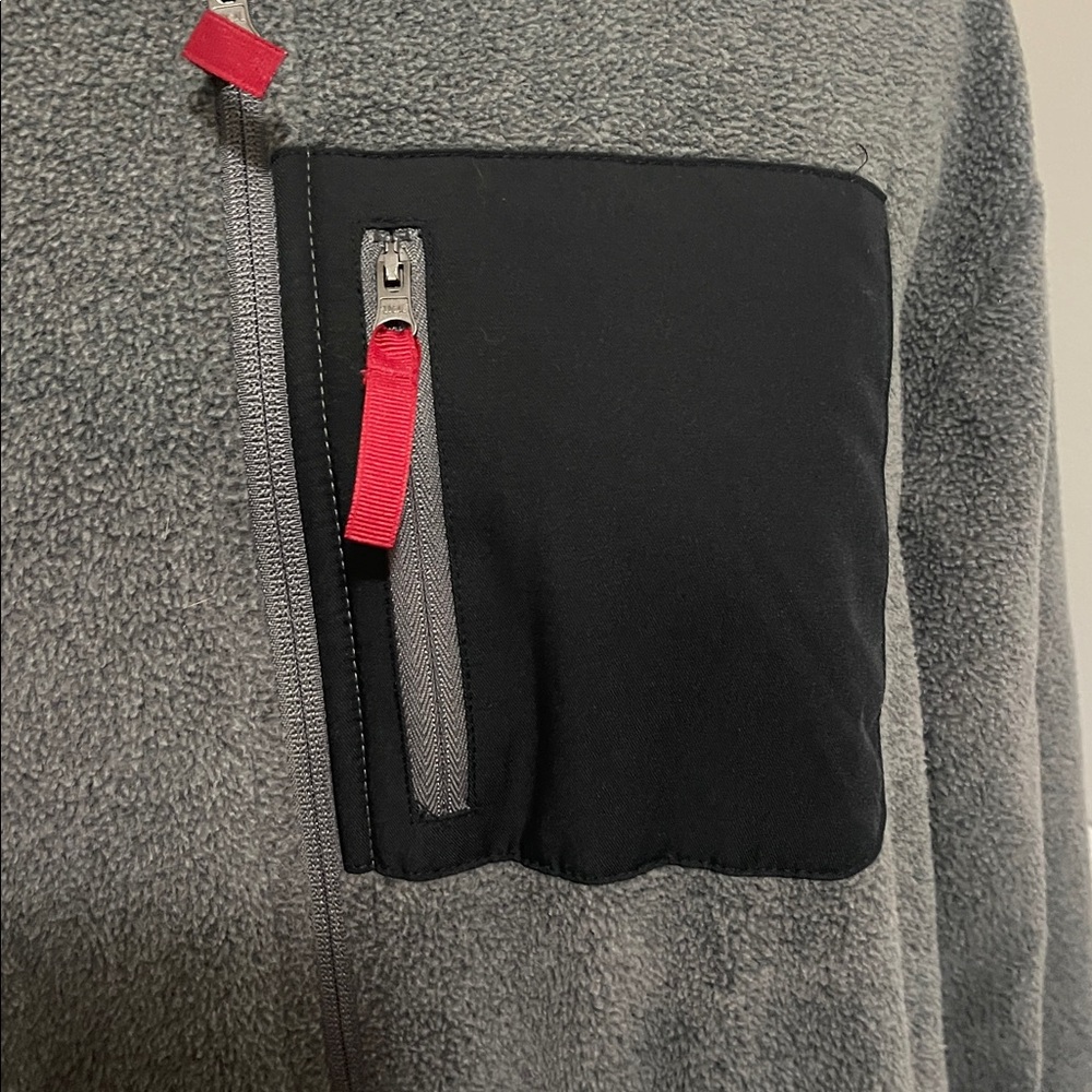 Amazon Essentials Gray Collared Zipper Jacket - image 7